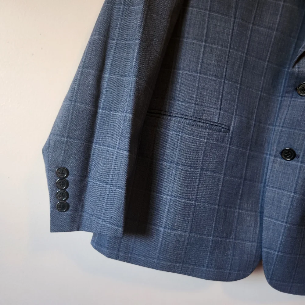 Lauren Ralph Lauren Men's Blue Plaid Suit Wool Blend EUC - Picture 2 of 10